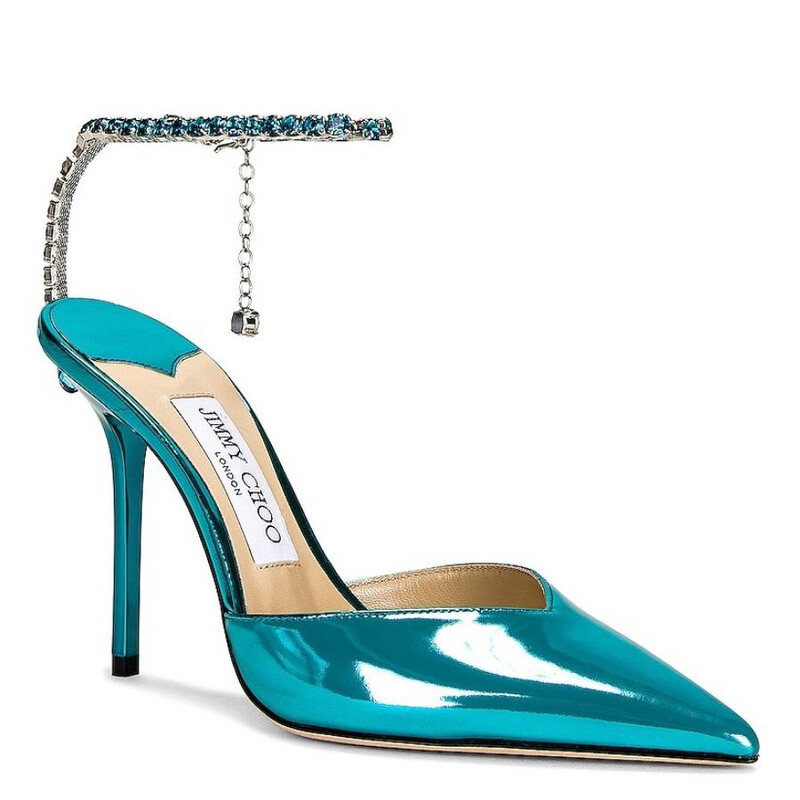 Saeda 100 Metallic Leather Pumps, Brand Size 34 ( US Size 4 ) | Jomashop.com & JomaDeals.com