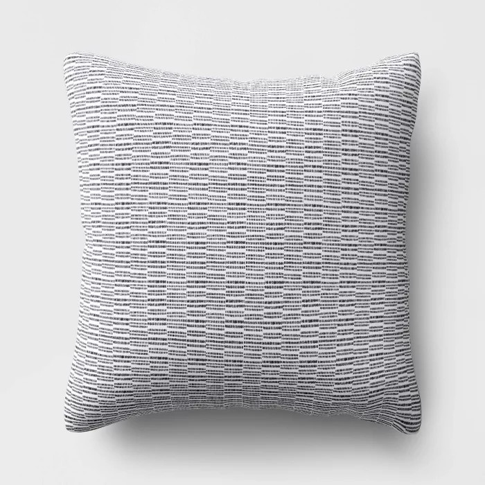 Offset Weave Throw Pillow DuraSeason Fabric™ Gray - Project 62™ | Target