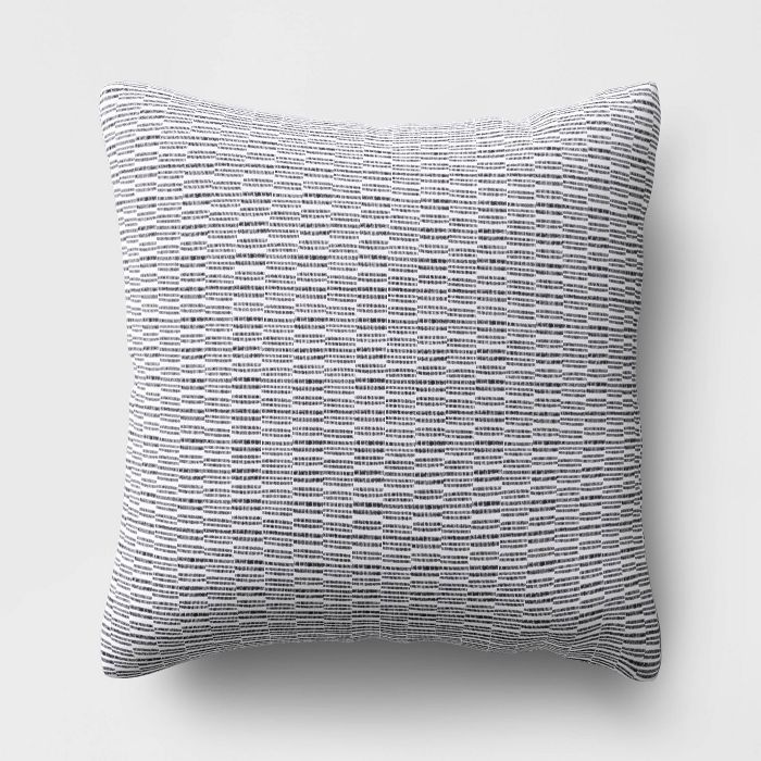 Offset Weave Throw Pillow DuraSeason Fabric™ Gray - Project 62™ | Target