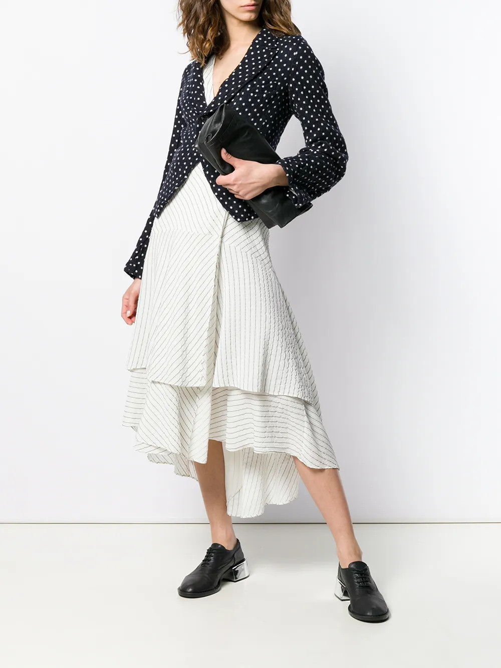 Comme Des Garçons Pre-Owned Polka Dot Print Blazer - Farfetch | Farfetch Global