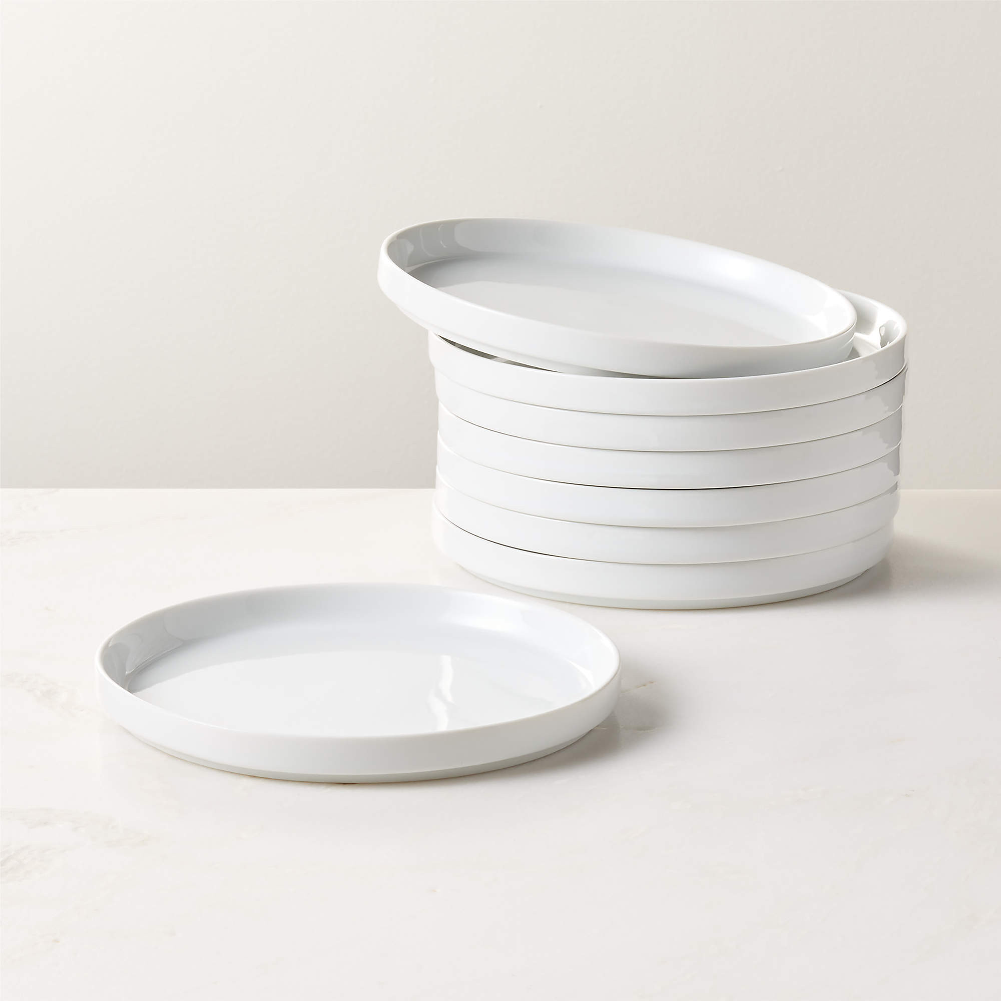 Frank White Salad Plates Set of 8 + Reviews | CB2 | CB2