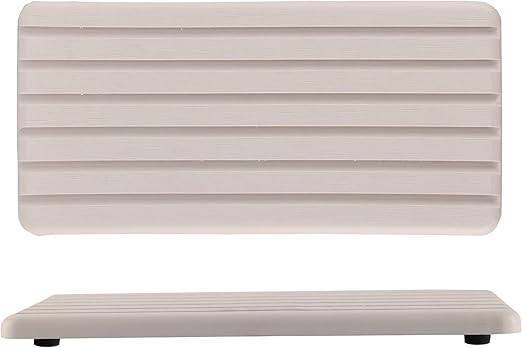 NiuYichee 2 PCS Water Absorbent Diatomite Coasters Rectangle, Grooved Design, Water Absorbing Sto... | Amazon (US)