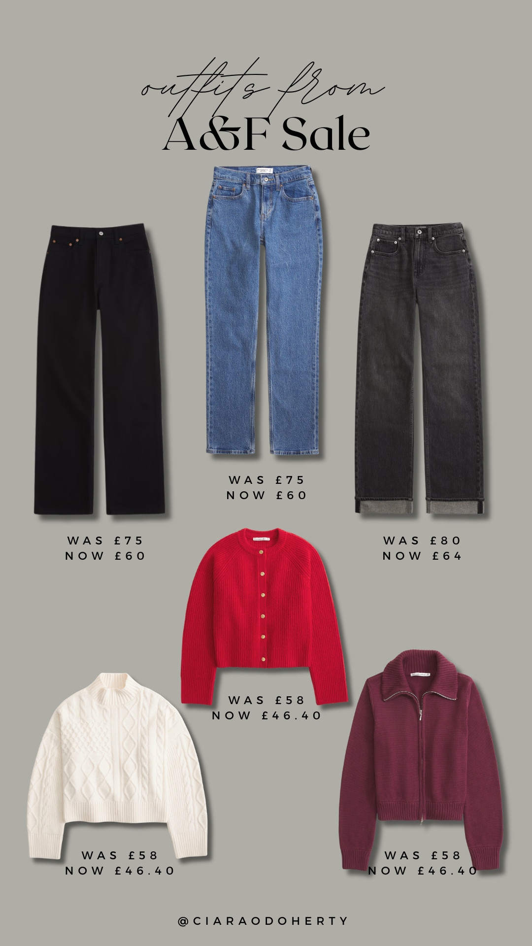 Easy Cable-Knit Jumper, Zip Cardigan, Crew Cardigan, High-Rise 90s Jeans, Curve Love 90s Jeans, Mid-Rise Straight Jeans, Abercrombie & Fitch Sale — 20% off everything + extra 15% off selected styles 

 #LTKwinter #LTKstyletip #LTKjeans