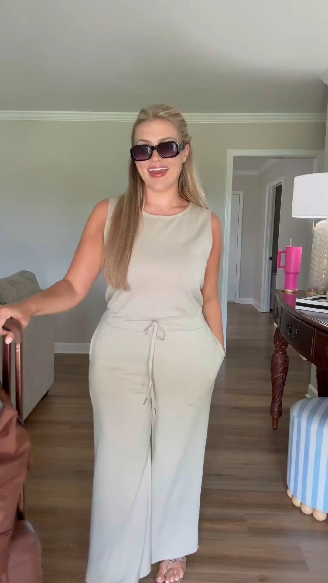 Travel day! Size large in jumpsuit

#LTKSummerEdit #LTKTravel #LTKMidsize