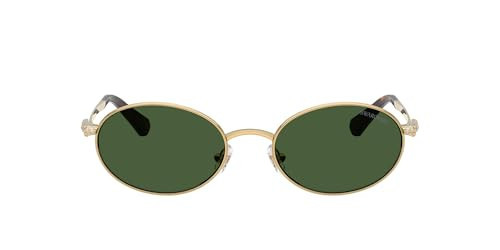 Swarovski SK7033 Sunglasses, Gold/Dark Green, 53 mm | Amazon (US)