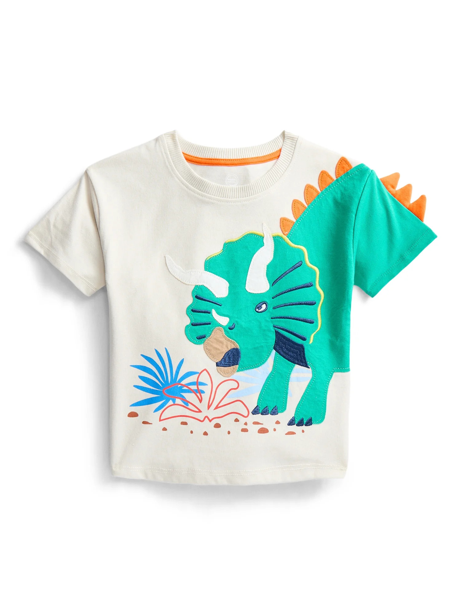 Wonder Nation Toddler Boys Short Sleeve Graphic Tee with 3D Spikes, Sizes 12M-5T | Walmart (US)
