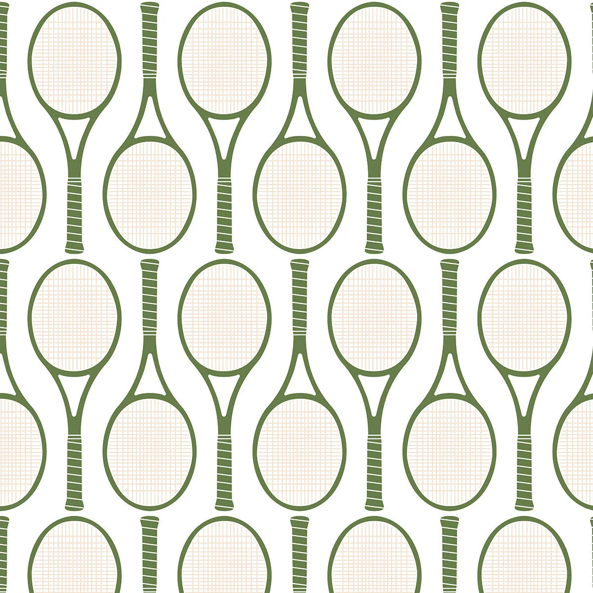 Tennis Racket Wallpaper | Katie Kime Inc
