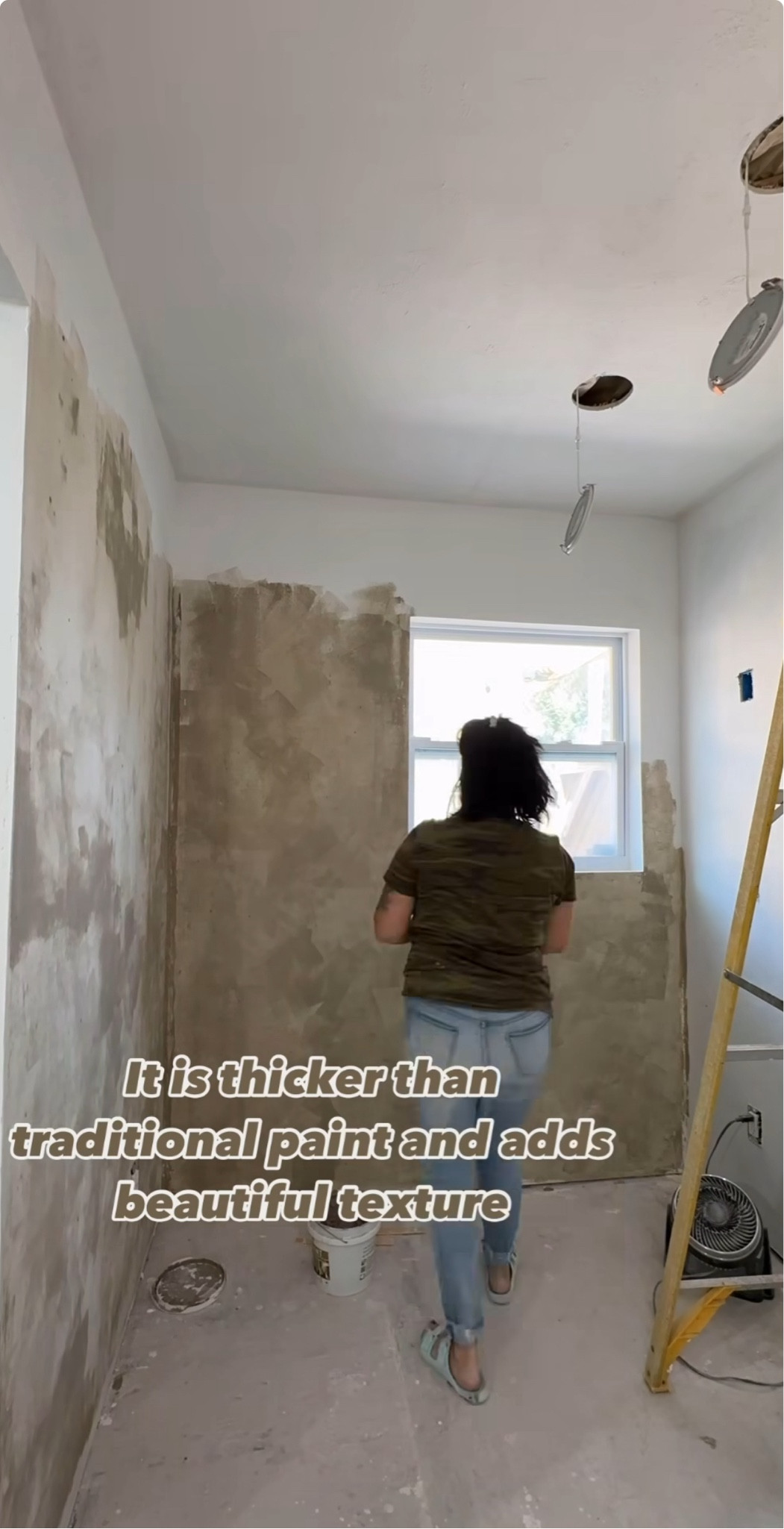 
Goes on sketchy but dries BEAUTIFULLY! @vasariplaster Lime Paint in the color Warm Slate is everything

#LTKSeasonal #LTKHome #LTKBeauty