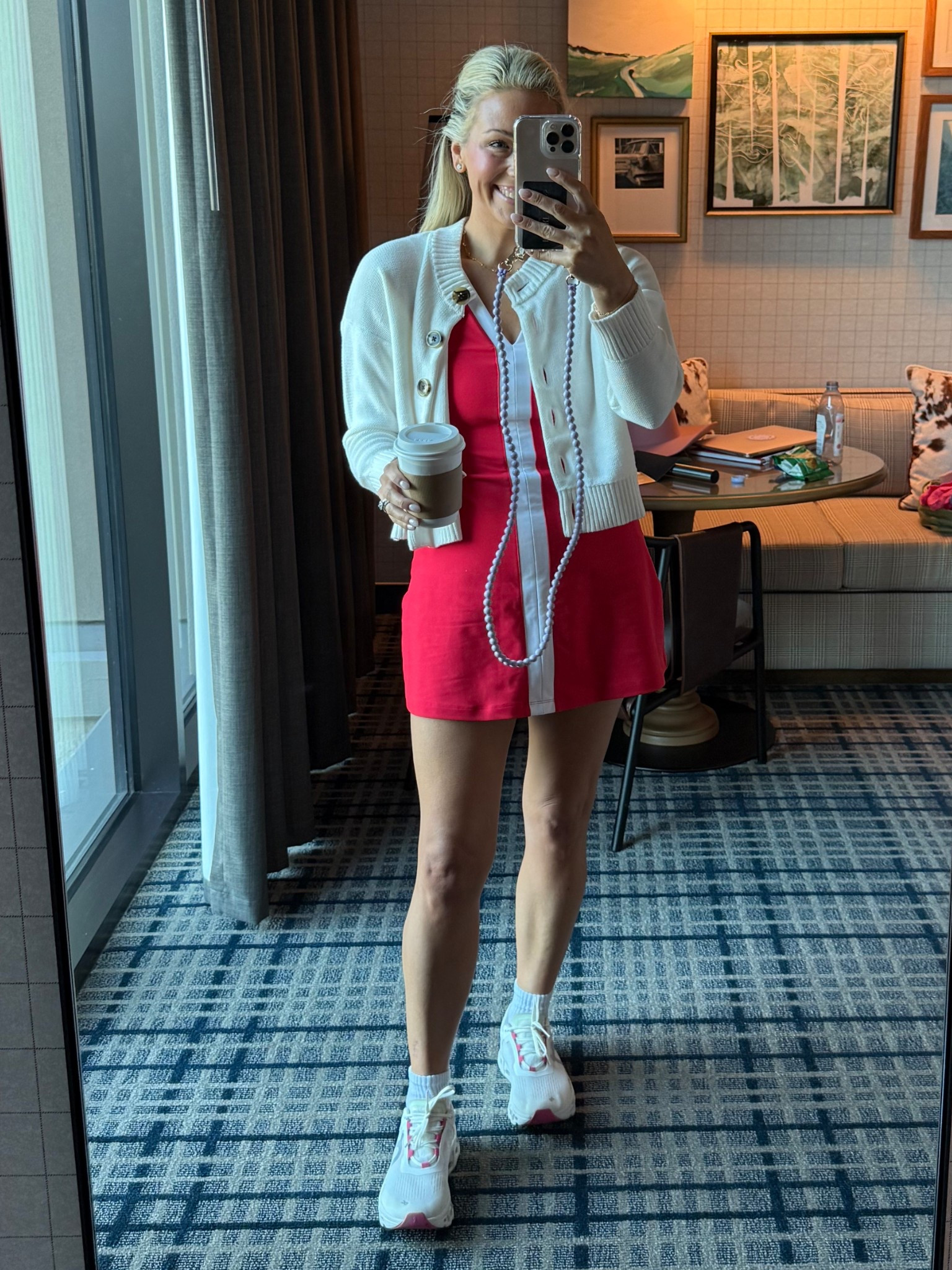 Full day one LTK con! Abercrombie dress, size small, quince cardigan, size small. On cloud, TTS. 

#LTKFindsUnder100 #LTKFindsUnder50 #LTKCon