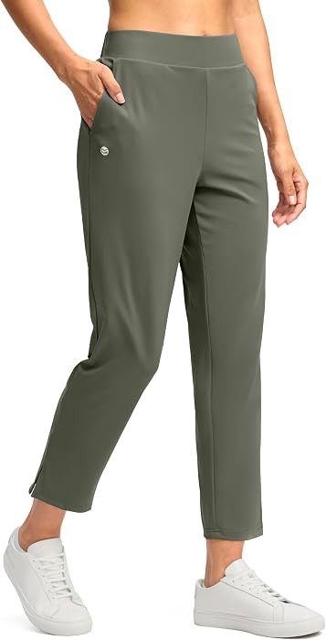 G Gradual Women's Travel Pants Ankle 7/8 Golf Pants with 3 Pockets Slacks | Amazon (US)