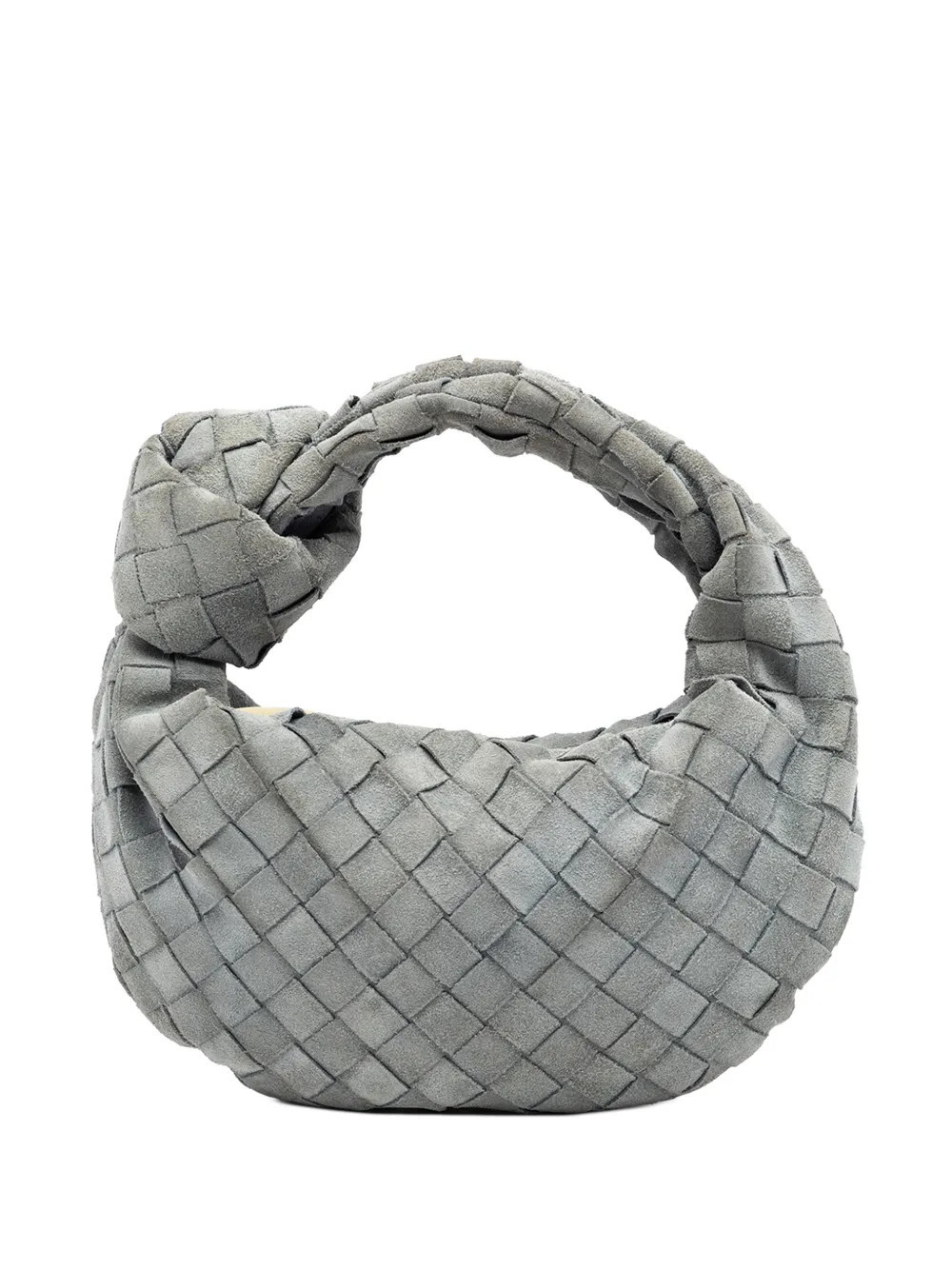 Bottega Veneta Pre-Owned 2012-2026 Mini Suede Intrecciato Jodie hobo bag - Grey | Farfetch Global