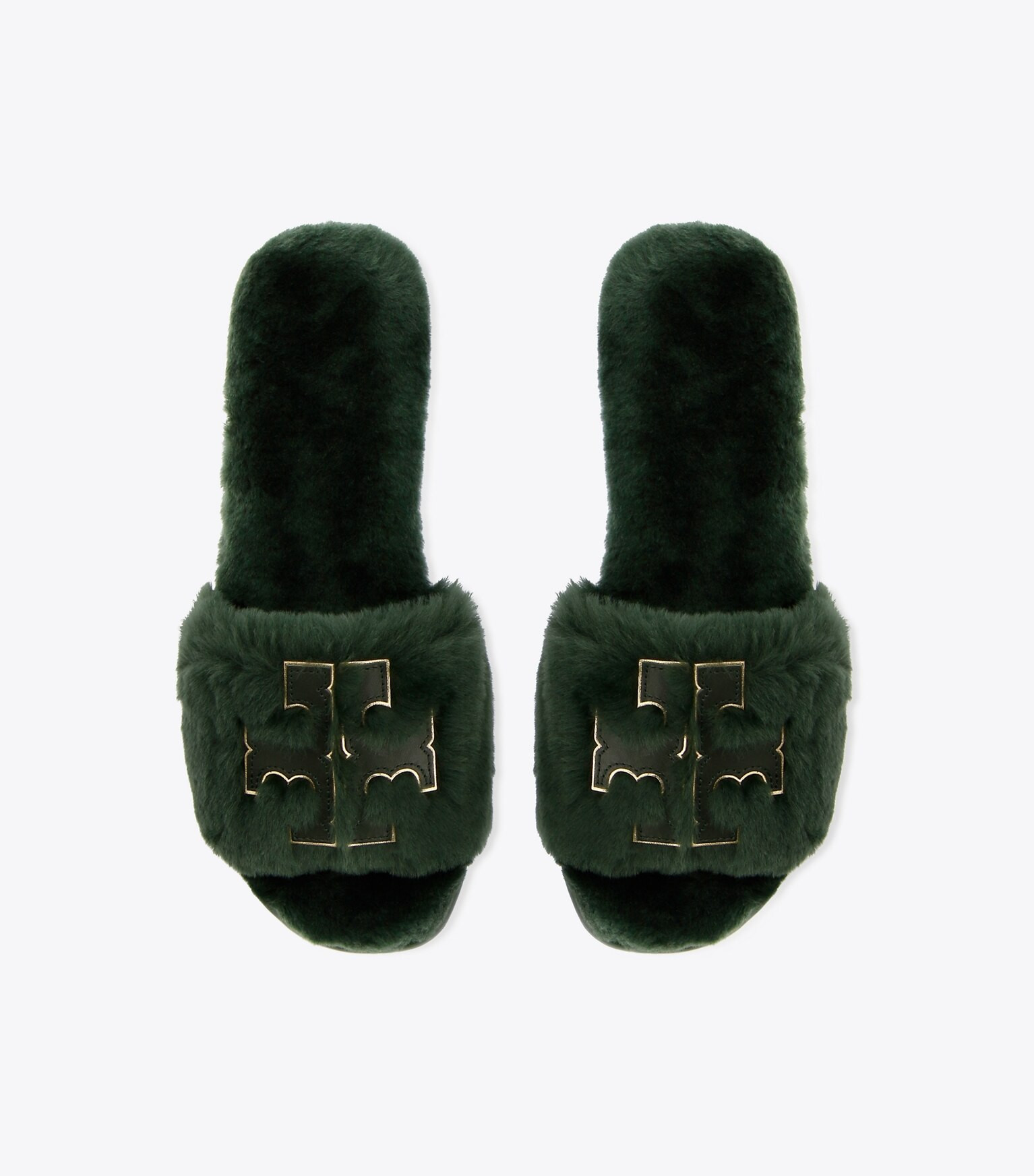 Double T Shearling Slide | Tory Burch (US)