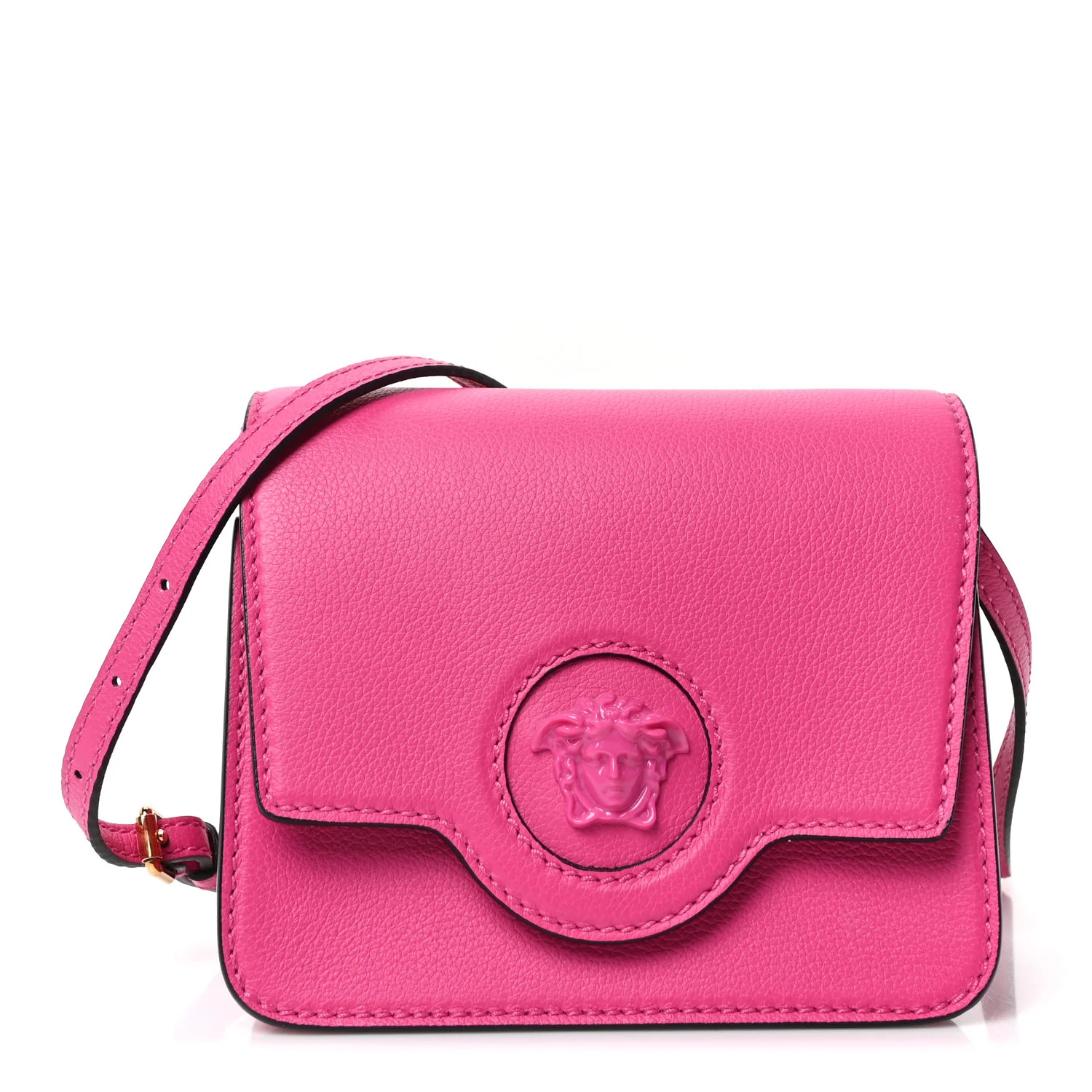 Grained Calfskin La Medusa Shoulder Bag Pink Lilac | FASHIONPHILE (US)