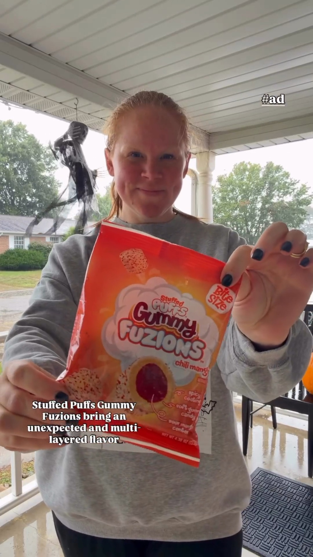 Rain or shine, we’re still fueled up for Halloween! 💪🎃

#ad | @stuffedpuffs Gummy Fuzions give us that sweet burst of energy we need to power through spooky fun (and rainy day adventures). 🌧️

🍬 Find these vibrant, flavor-packed treats at @Walmart. They’re the perfect snack for any Halloween adventure!

.

#StuffedPuffs #GummyFuzions #HalloweenFuzions #WalmartFinds #SnackTime