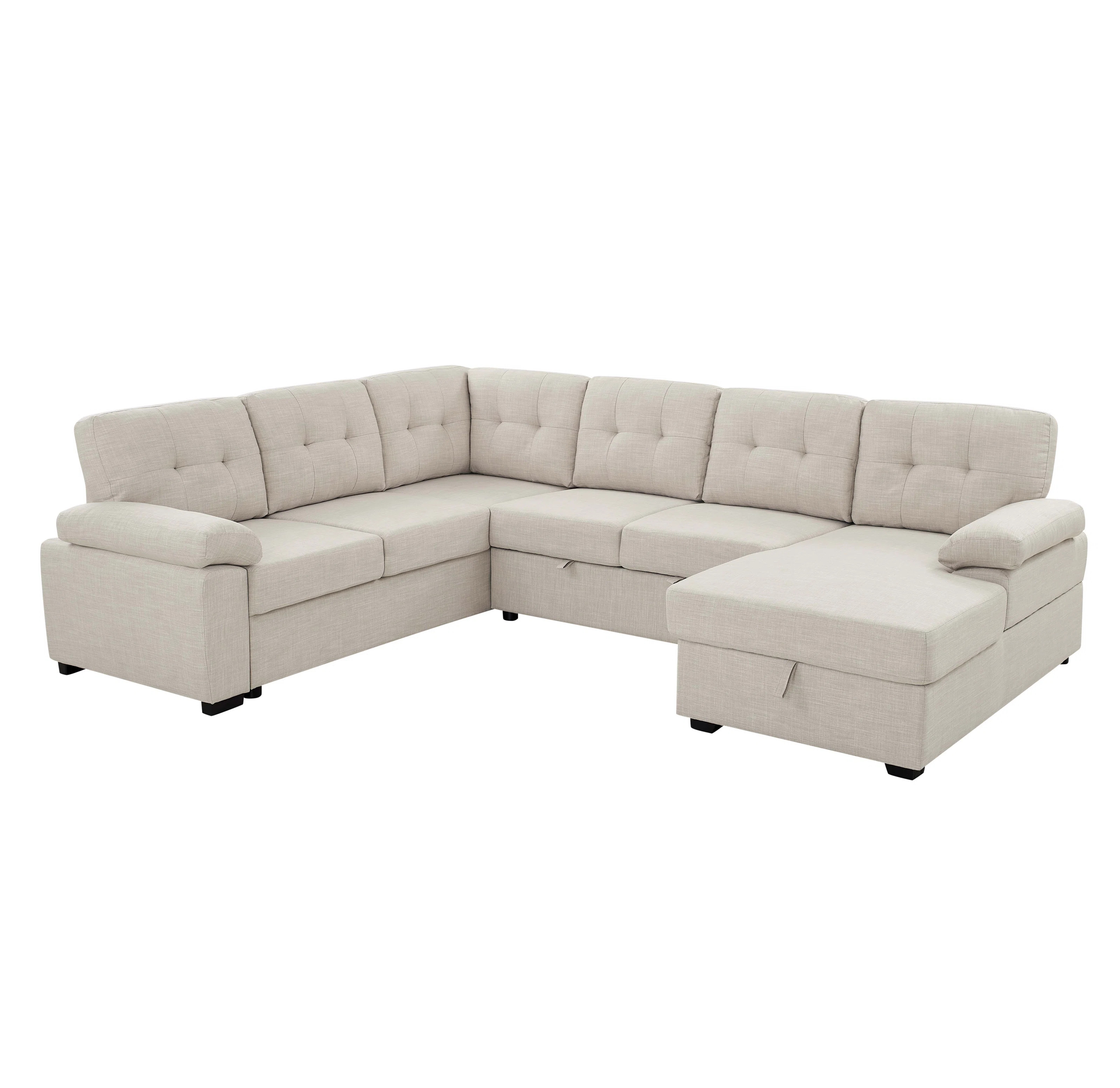 Latitude Run® Enns 114.5" Wide Left Hand Facing Sleeper Large Sectional & Reviews | Wayfair | Wayfair North America
