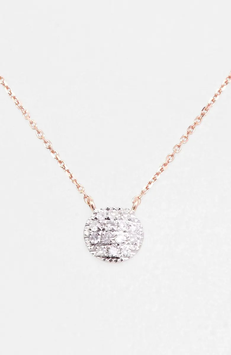 Lauren Joy Diamond Disc Pendant Necklace | Nordstrom