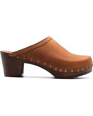 Sandgrens Handmade Swedish Wood Clogs for Women, High Heel Mule | Rome | Amazon (US)