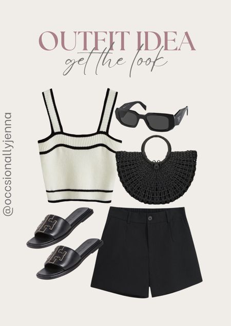 Outfit idea! Get the look! 

Top, shorts, sandals, sunglasses, purse, bag, summer style 

#LTKShoeCrush #LTKItBag #LTKStyleTip