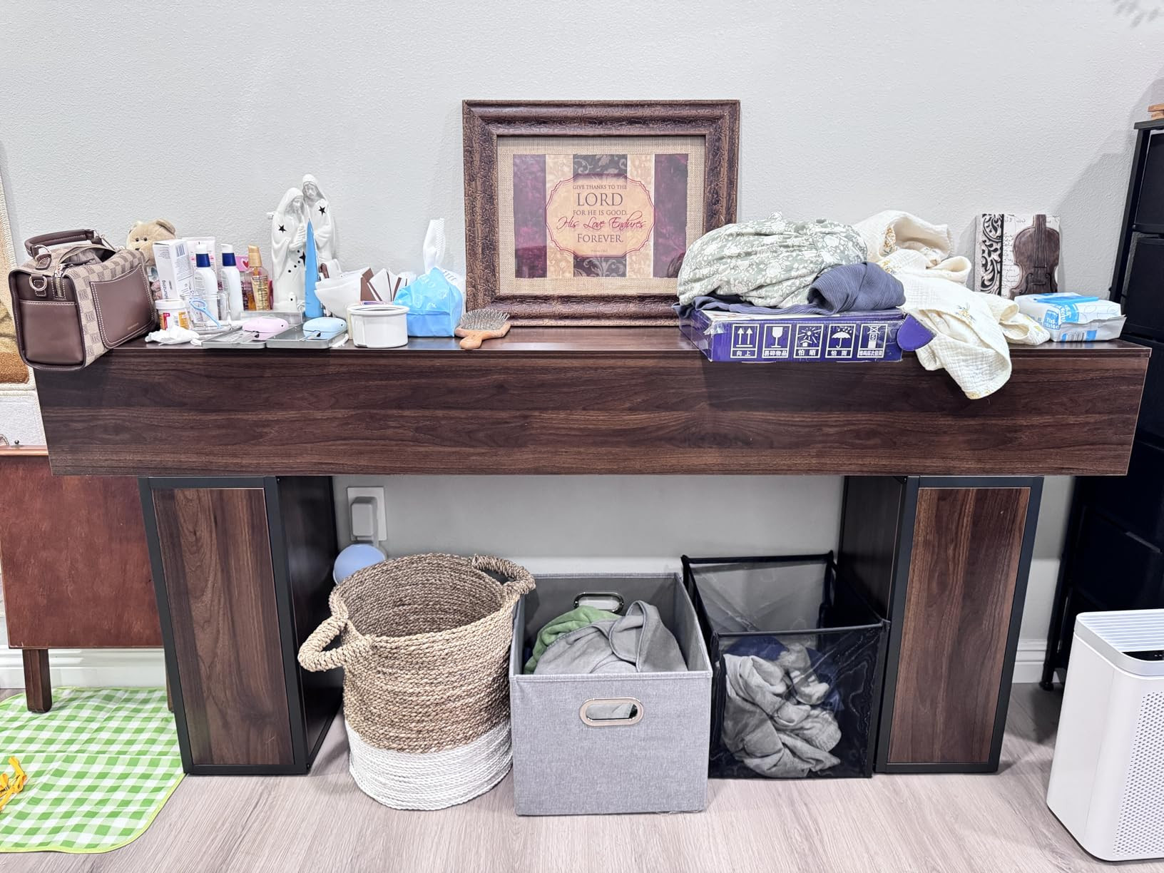 70.9-Inch Long Console Table, Wooden Sofa Table Behind Couch Tables, Farmhouse Entryway Table Acc... | Amazon (US)