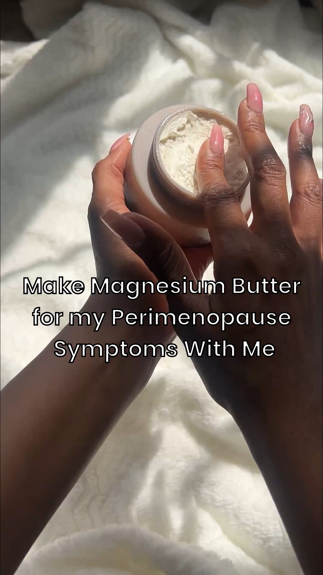 When I heard about using magnesium butter to help with my perimenopause symptoms, I had to try making it myself. I put it on my feet at night and sometimes my entire body to help relax me and help with joint pain.

#LTKOver40 #LTKBeauty