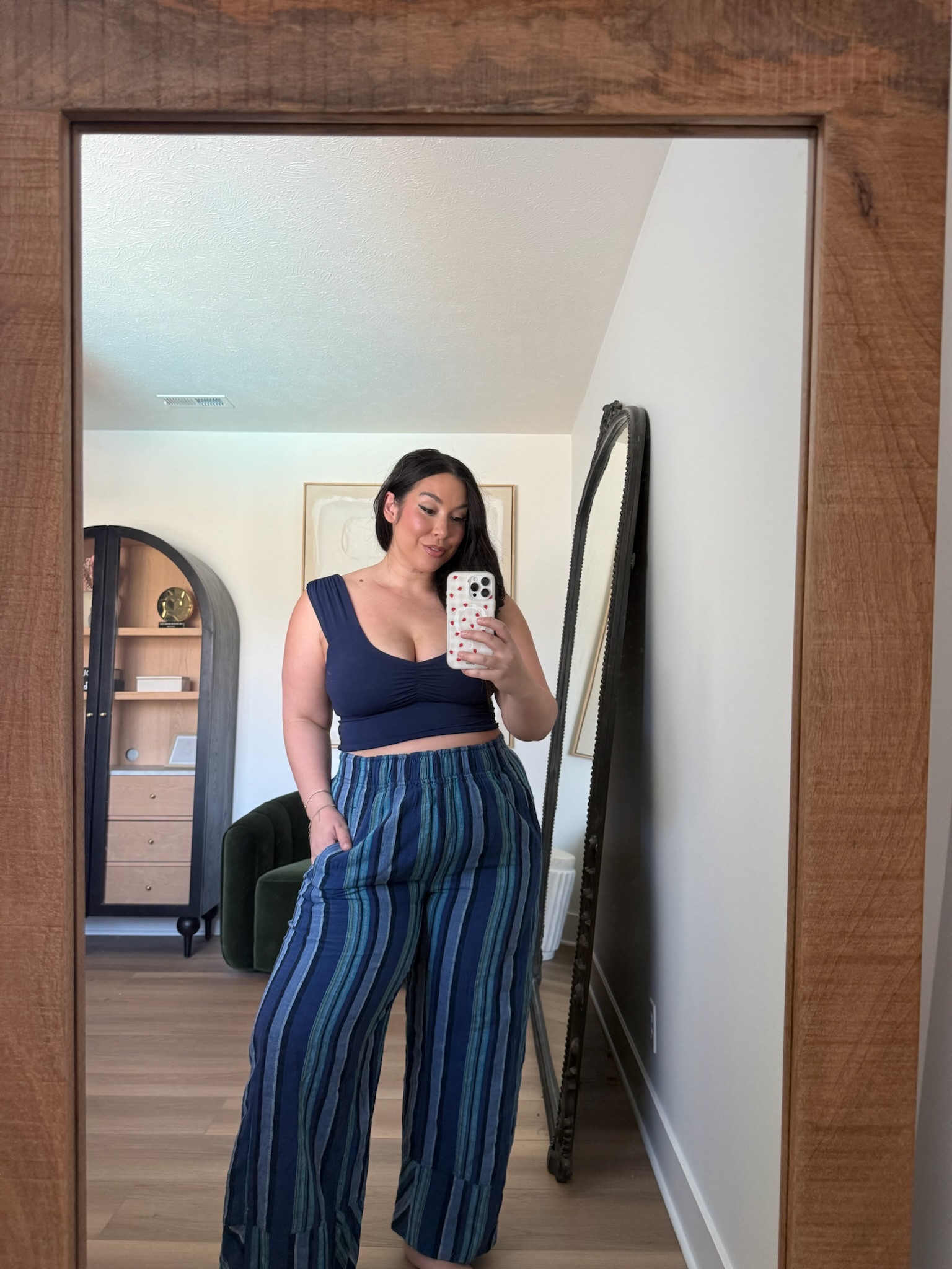Midsize casual spring outfit under $100! Wearing a size xl 
-
-
-
Casual jumpsuit, soft pants, easy outfit, mom outfit, comfy outfit, free people jumpsuit, matching set, striped pants, midsize outfit, midsize style

#LTKootd #LTKMidsize