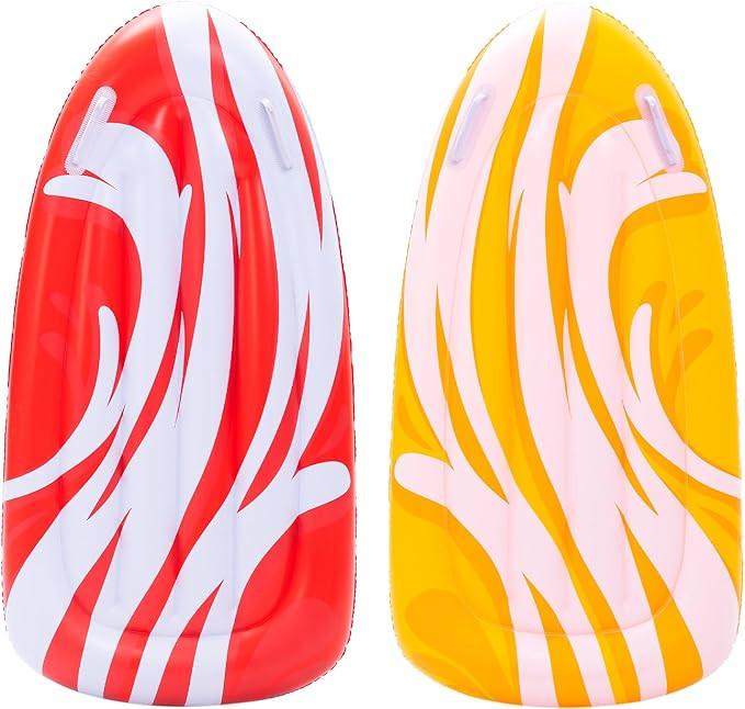 JOYIN 2 Pack Inflatable Body Boards for Water Slides, Swimming Pool Floating Learn to Swim, Summe... | Amazon (US)