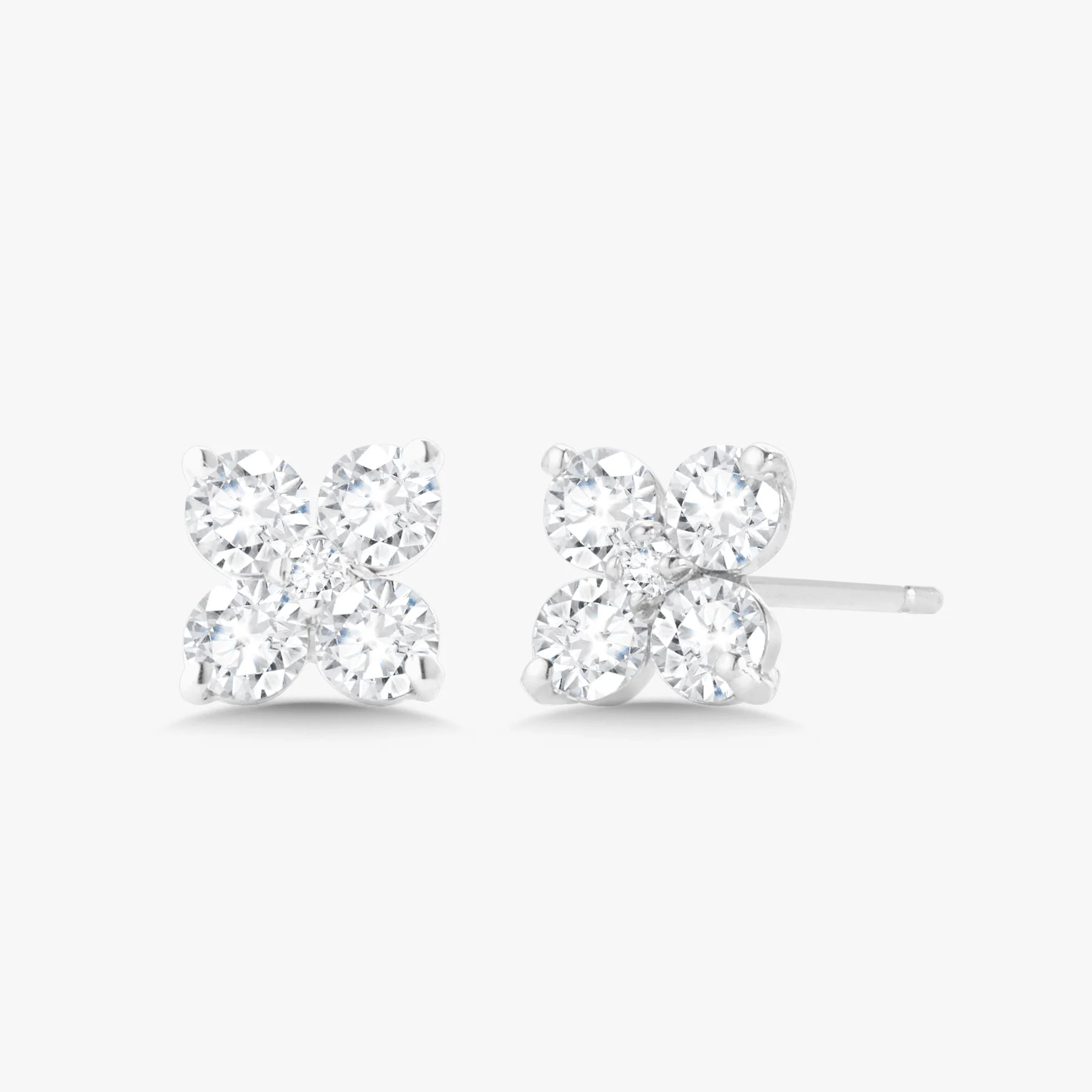 Morgan Diamond Cluster Stud Earrings | RW Fine Jewelry