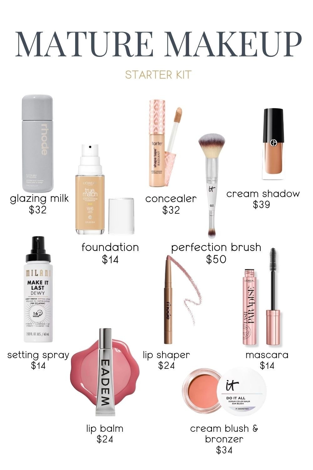 My mature skin makeup capsule

#LTKBeauty #LTKOver40