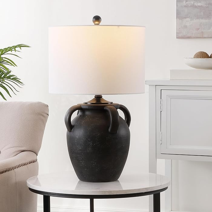 SAFAVIEH Lighting Collection Rhynne Black 23-inch Table Lamp (LED Bulb Included) | Amazon (US)