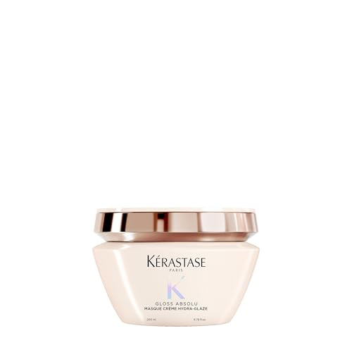 KÉRASTASE Gloss Absolu Masque Crème Hydra-Glaze, Deeply Nourishing Hair Mask for Thick, Frizzy Hair, for Anti-Frizz, Shine & Smoothness, with Hyaluronic Acid, 6.8 Fl Oz | Amazon (US)