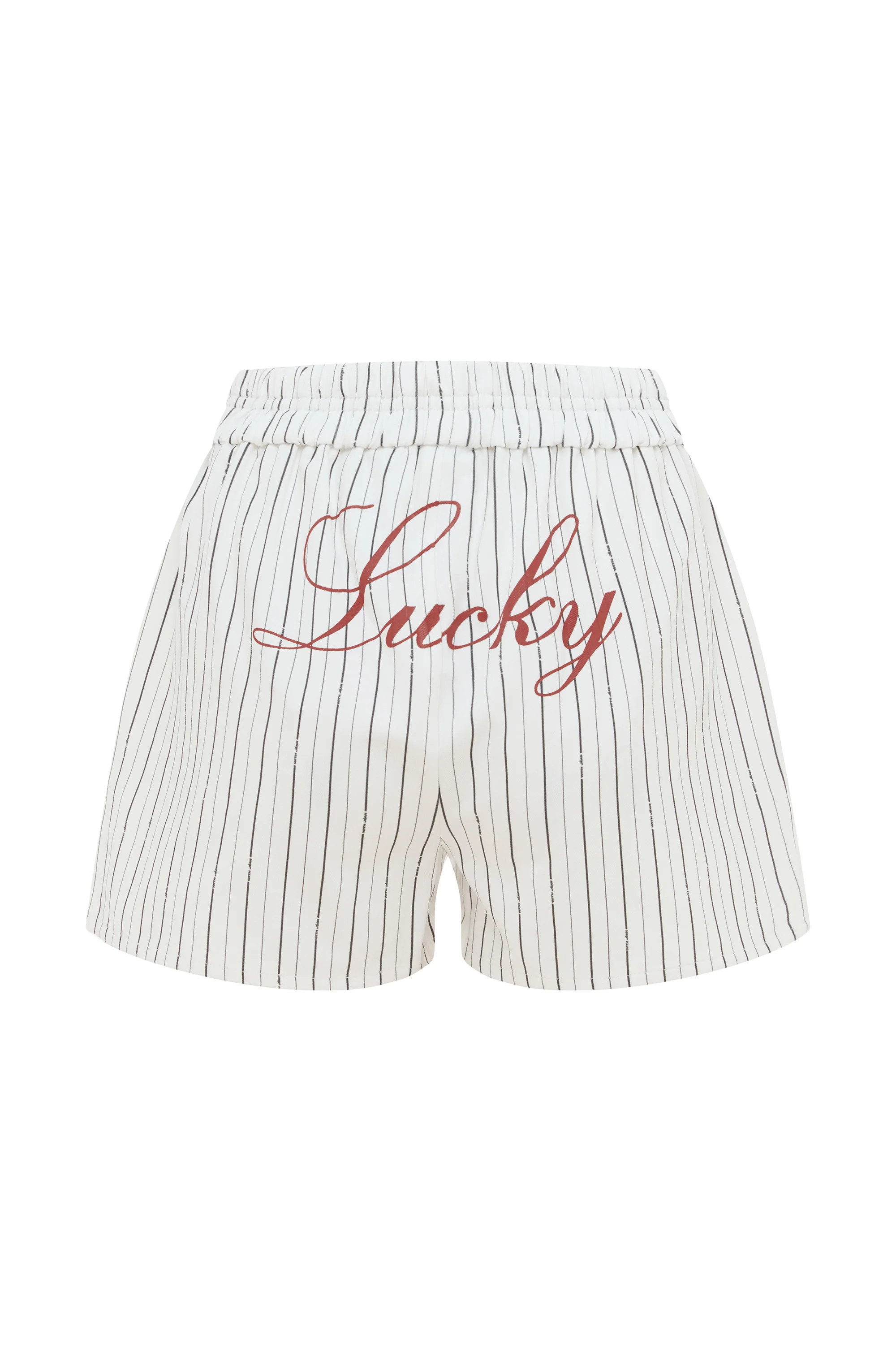 Lucky Boxer Briefs | White Pinstripe | With Jean (US)