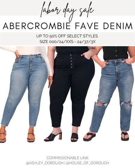 Abercrombie jeans plus sizes on sale! Size up! 

#LTKsalealert #LTKcurves #LTKunder50