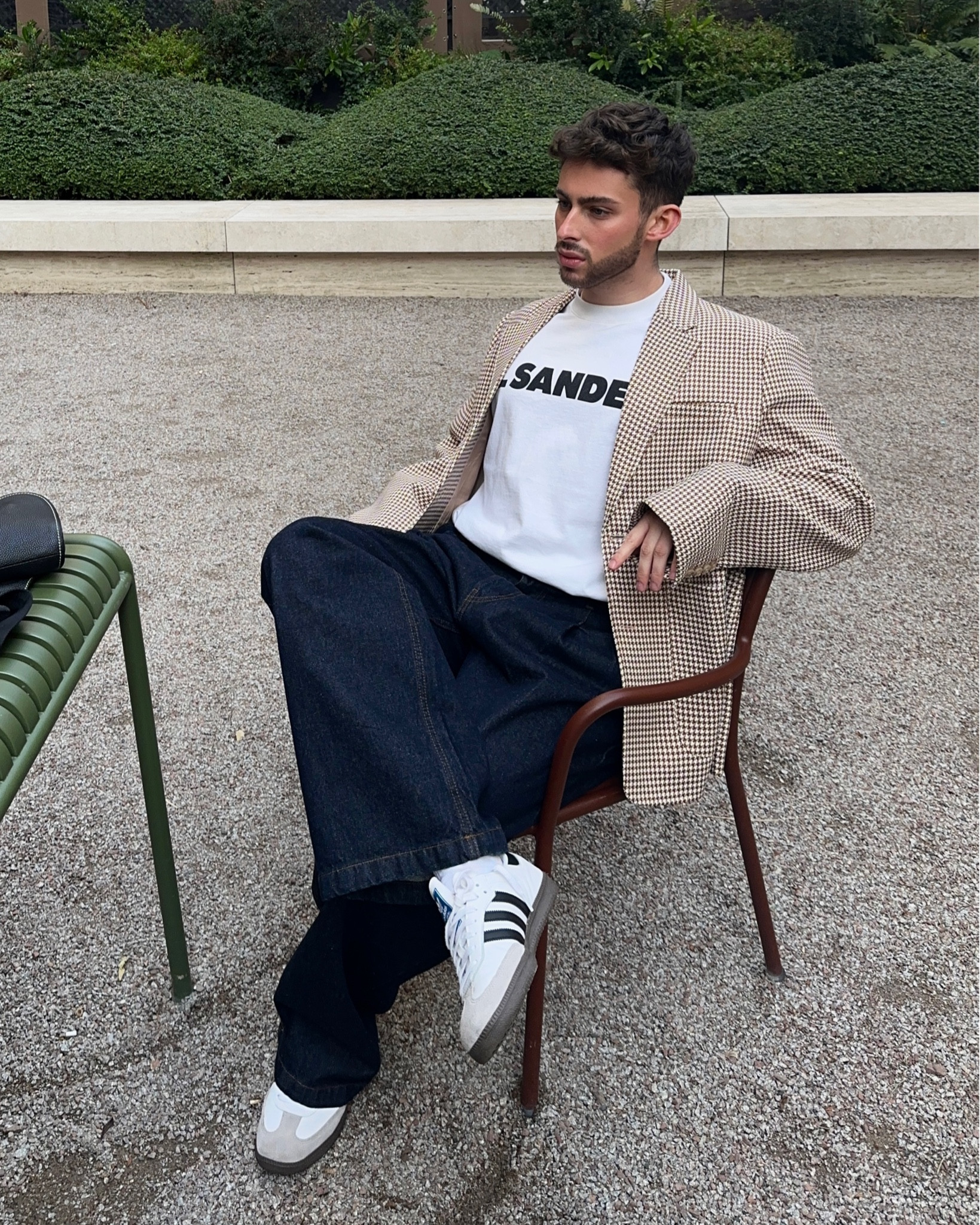 Wardrobe Staples, Outfit inspiration. Ootd, check blazer, adidas sambas, dark wash jeans, adidas trainers, neutral, Jil sander, minimal look, outfit inspo, streetwear, everyday wear, men’s fashion, menswear 

#LTKstyletip #LTKeurope #LTKmens