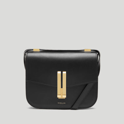 DeMellier The Vancouver in Black Smooth Leather Crossbody bag | DeMellier