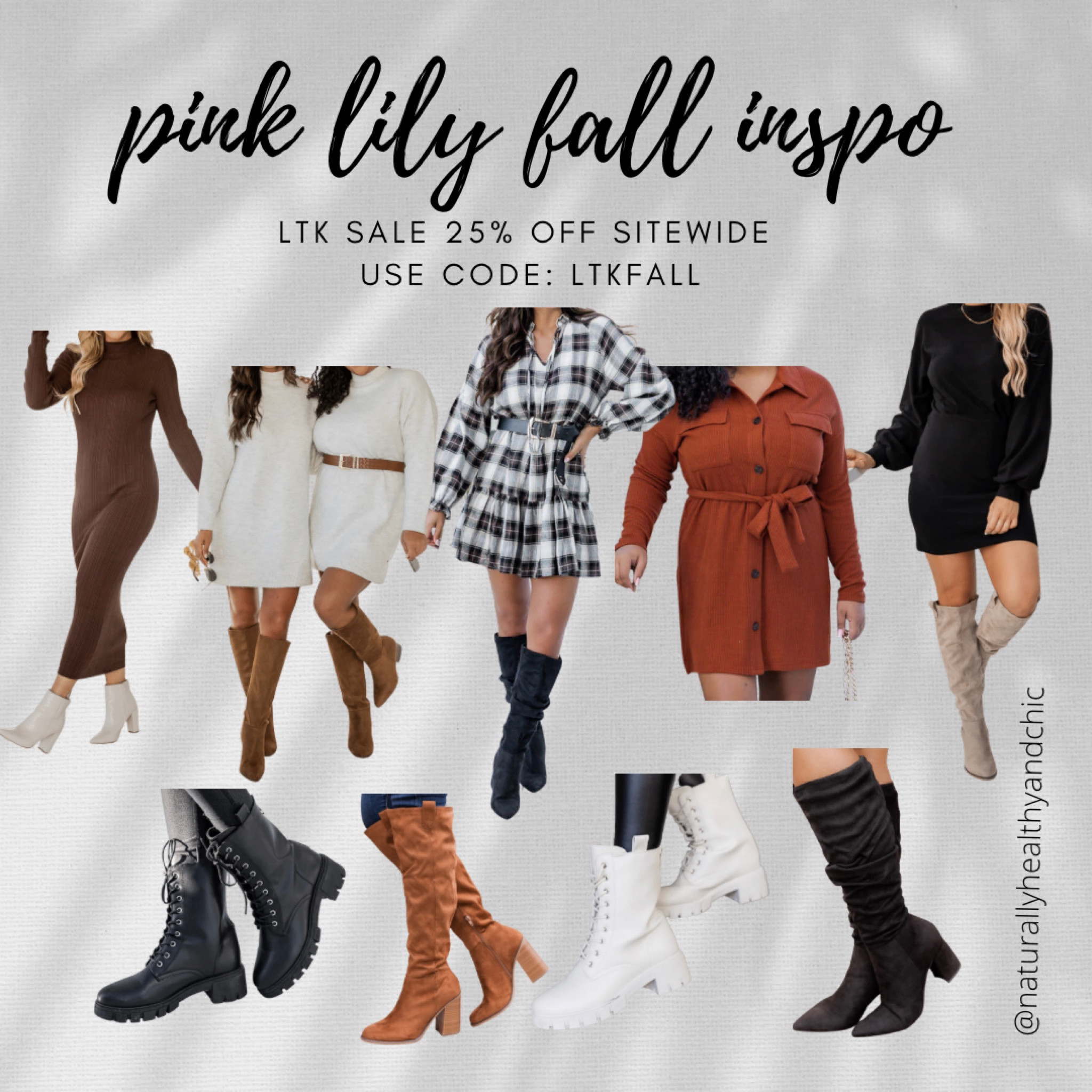Pink lily fall inspo! Sweater dress. Corduroy. Knee high boots. Combat boots. Flannel dress. #LTKSalealert #LTKcon #LTKstyletip

#LTKSale #LTKshoecrush #LTKSeasonal