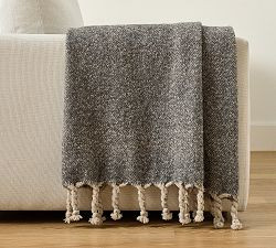 Herringbone Twisted Tassel Throw | Pottery Barn (US)