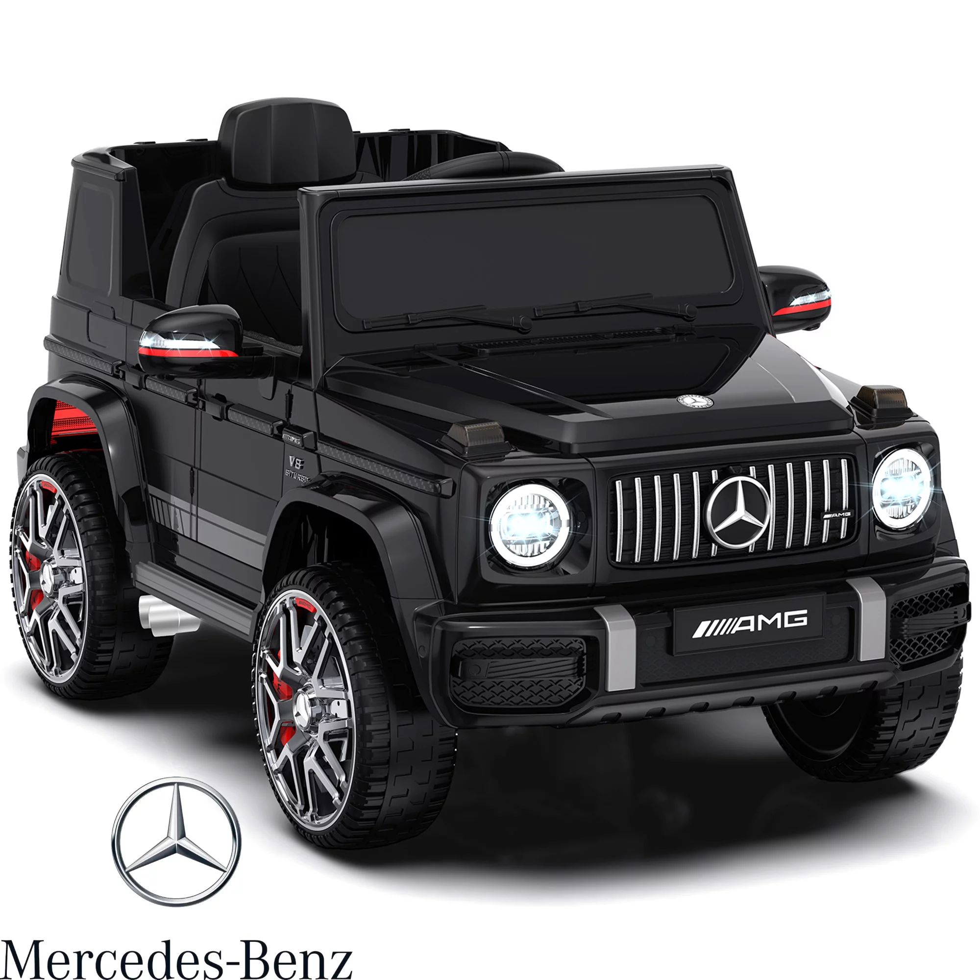 TOKTOO 24V 4WD Licensed Mercedes-Benz G63, Battery Powered Ride on Car w/ Remote, LED Light, Musi... | Walmart (US)