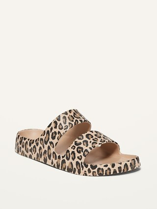Gender-Neutral Printed Double-Strap Slide Sandals for Kids | Old Navy (US)