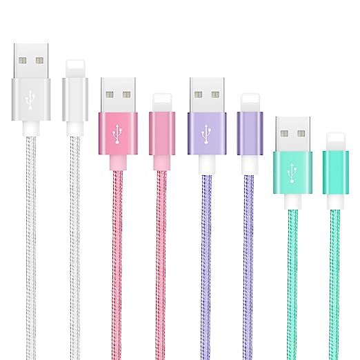 iPhone Charger 4 Pack 10ft 6ft 6ft 3ft iPhone Charging Cable【MFi Certified】Fast Charging Cord... | Amazon (US)