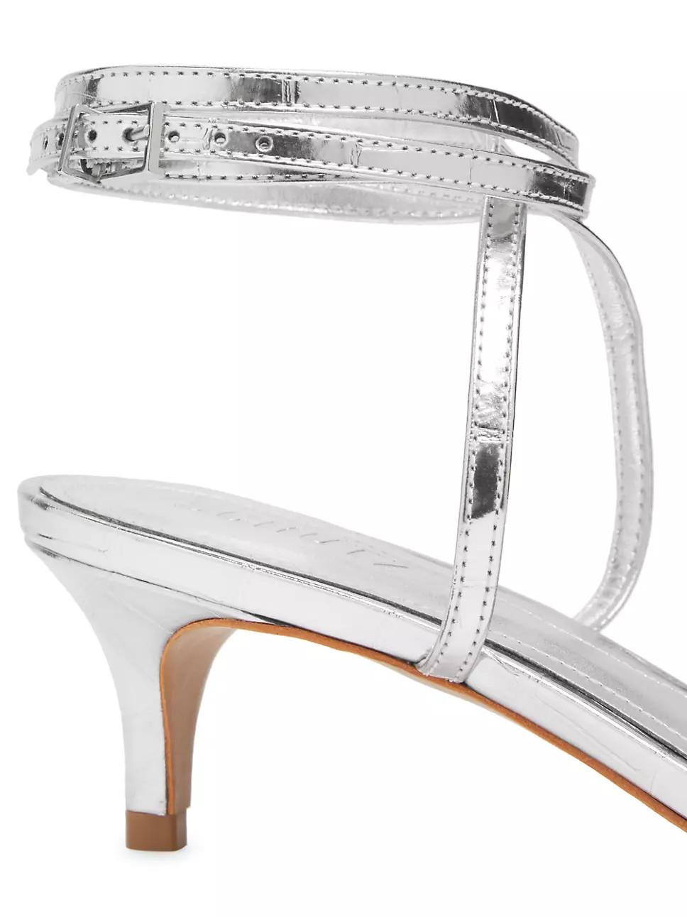 Sherry 50MM Metallic Leather Sandals | Saks Fifth Avenue