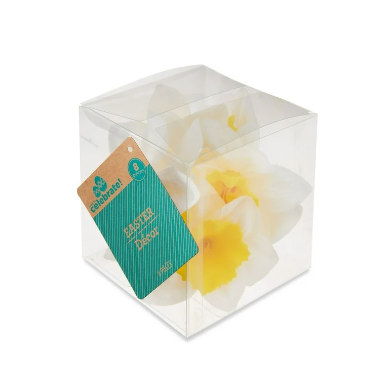 Easter White & Yellow Artificial Daffodils Bowl Filler Decor, 8 Count, by Way To Celebrate - Walm... | Walmart (US)