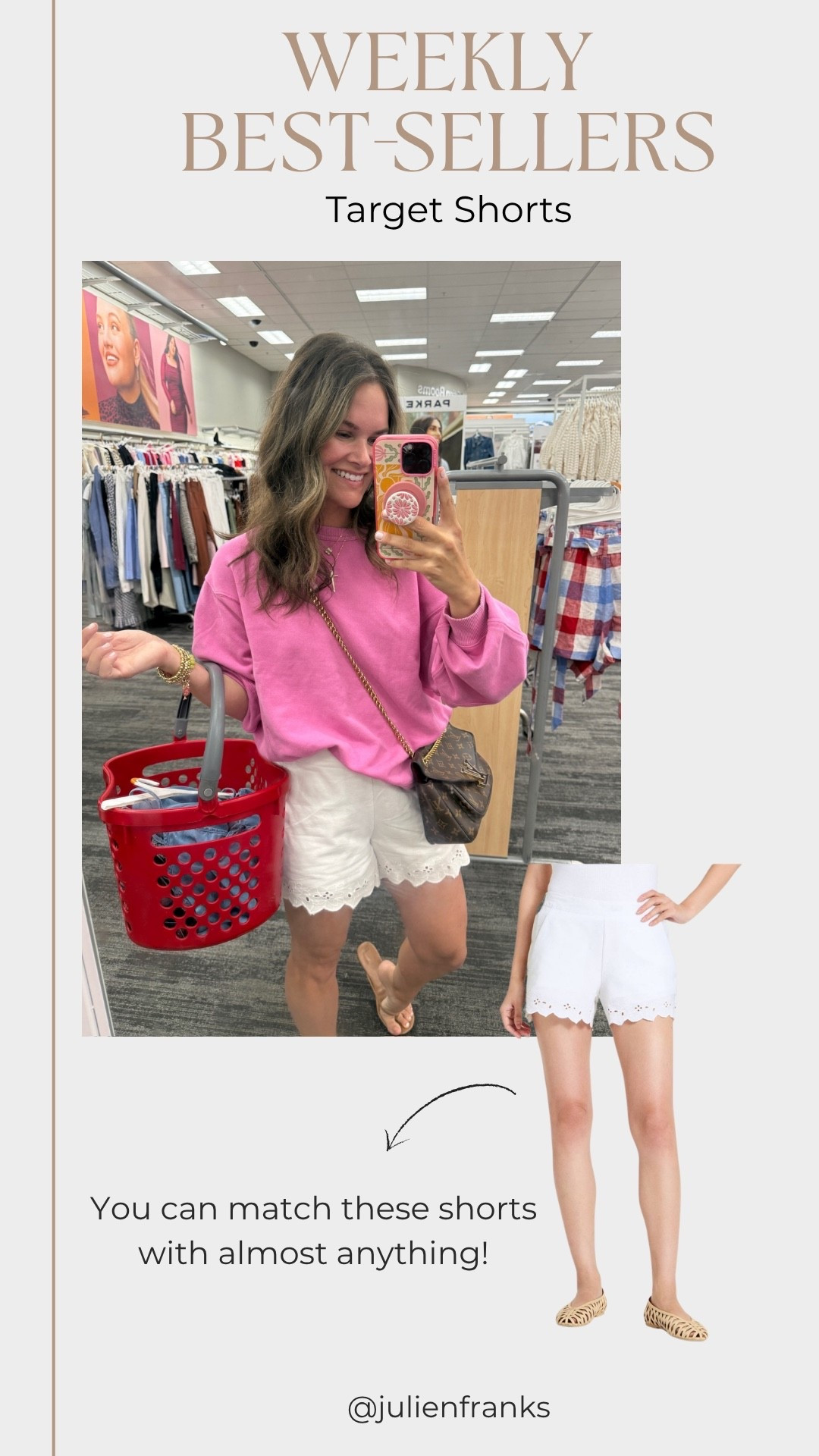 I love how versatile these shorts are. I’m wearing them with a sweatshirt here but they can be dressed up just as easily!

#LTKgrwm #LTKootd #LTKmomlife