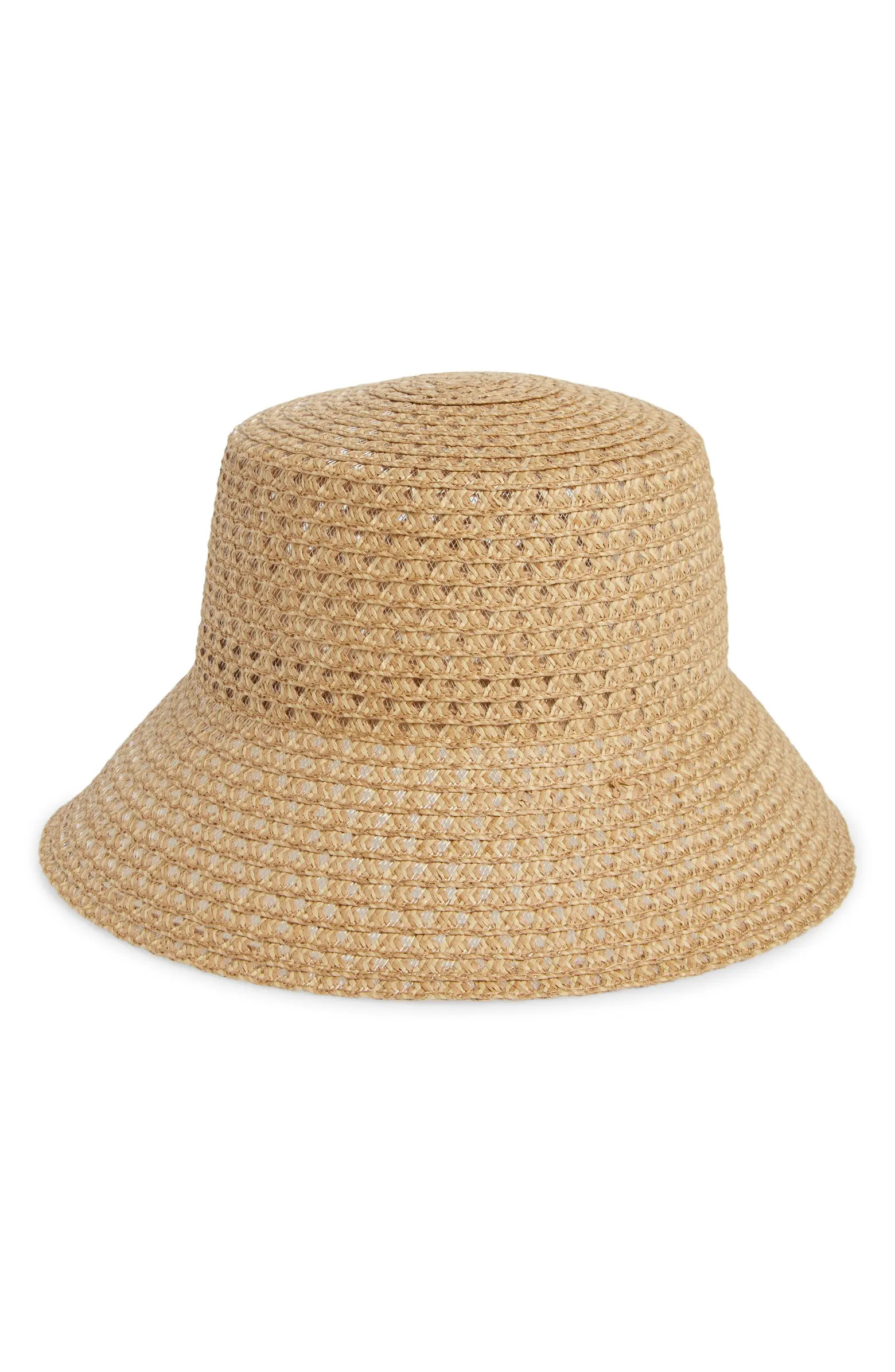 Textured Straw Bucket Hat | Nordstrom Rack