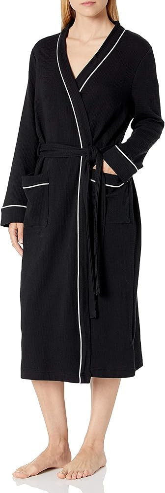 Amazon Essentials Women's Lightweight Waffle Full-Length Bath Robe (Available in Plus Size) | Amazon (US)