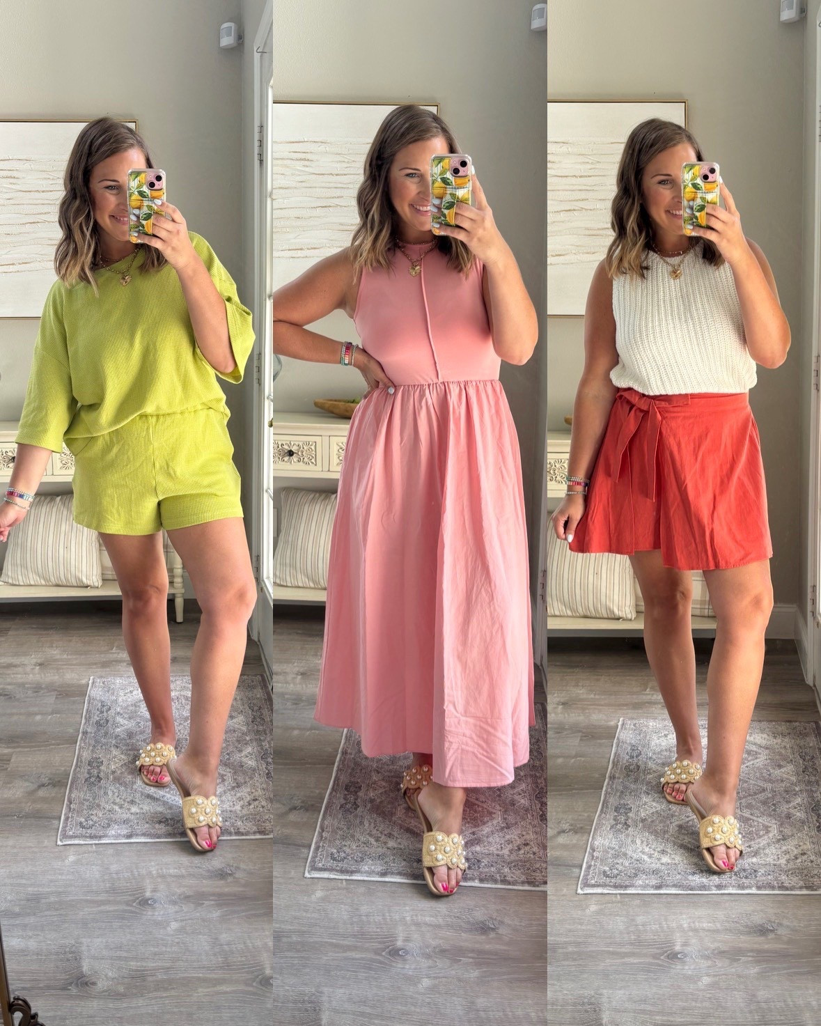 Summer looks- day to night! I’ve been living in this set, the pink dress is SO cute & wrap skirt is a must 👏🏼

Set- large 
Everything else- medium 

#LTKSummerEdit #LTKStyleTip #LTKTravel