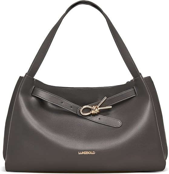 Hobo Bag for Women Soft Shoudler Handbags Slouchy Purses with Belted Detailing | Amazon (US)