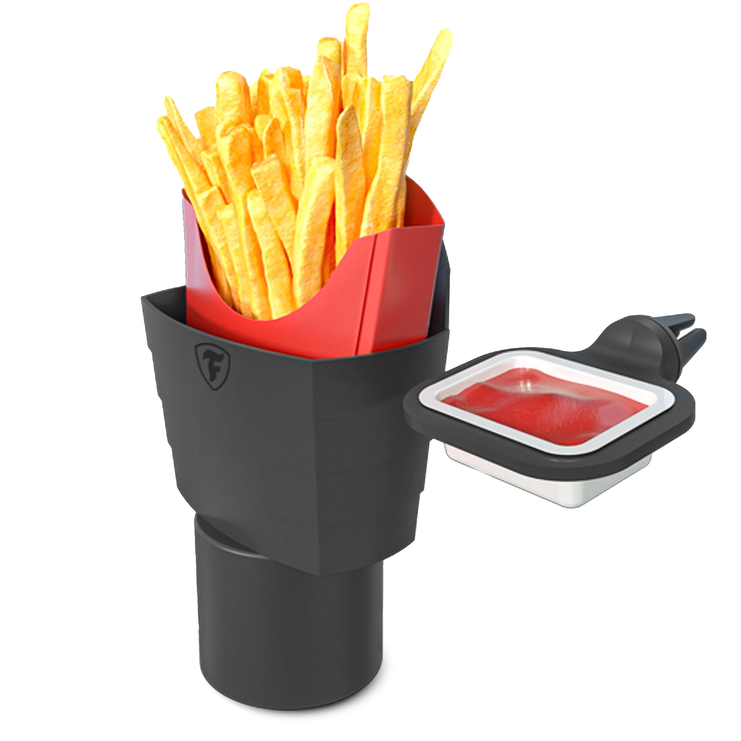 Firestone French Fry Holder with Dipping Sauce Container for Cars - Universal Mounted French Frie... | Amazon (US)