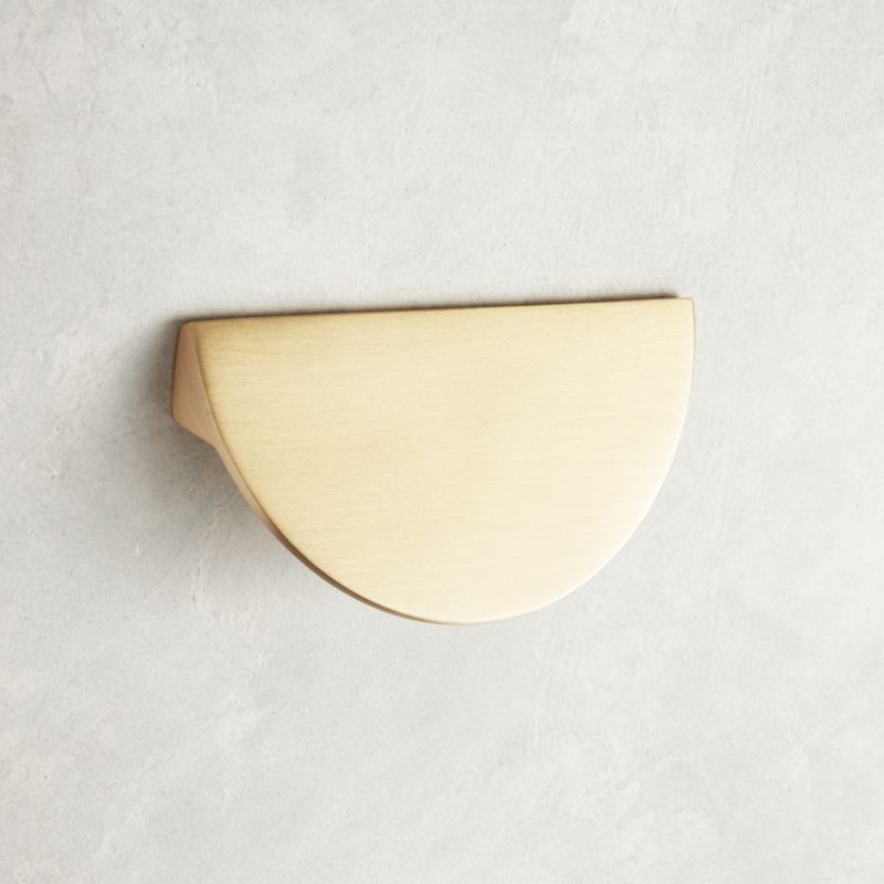 3" Brushed Brass Bin Pull + Reviews | CB2 | CB2