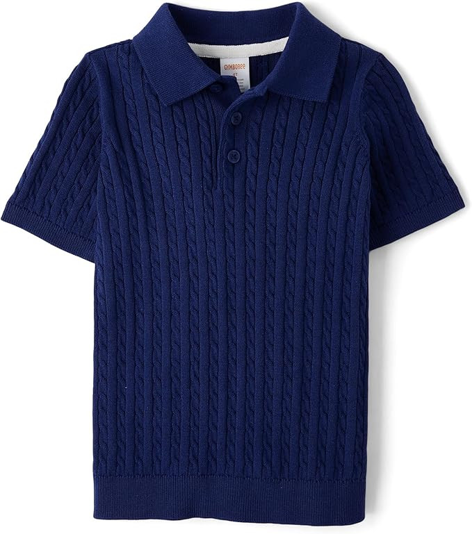 Gymboree boys And Toddler Short Sleeve Knit Sweater Polo Shirt | Amazon (US)