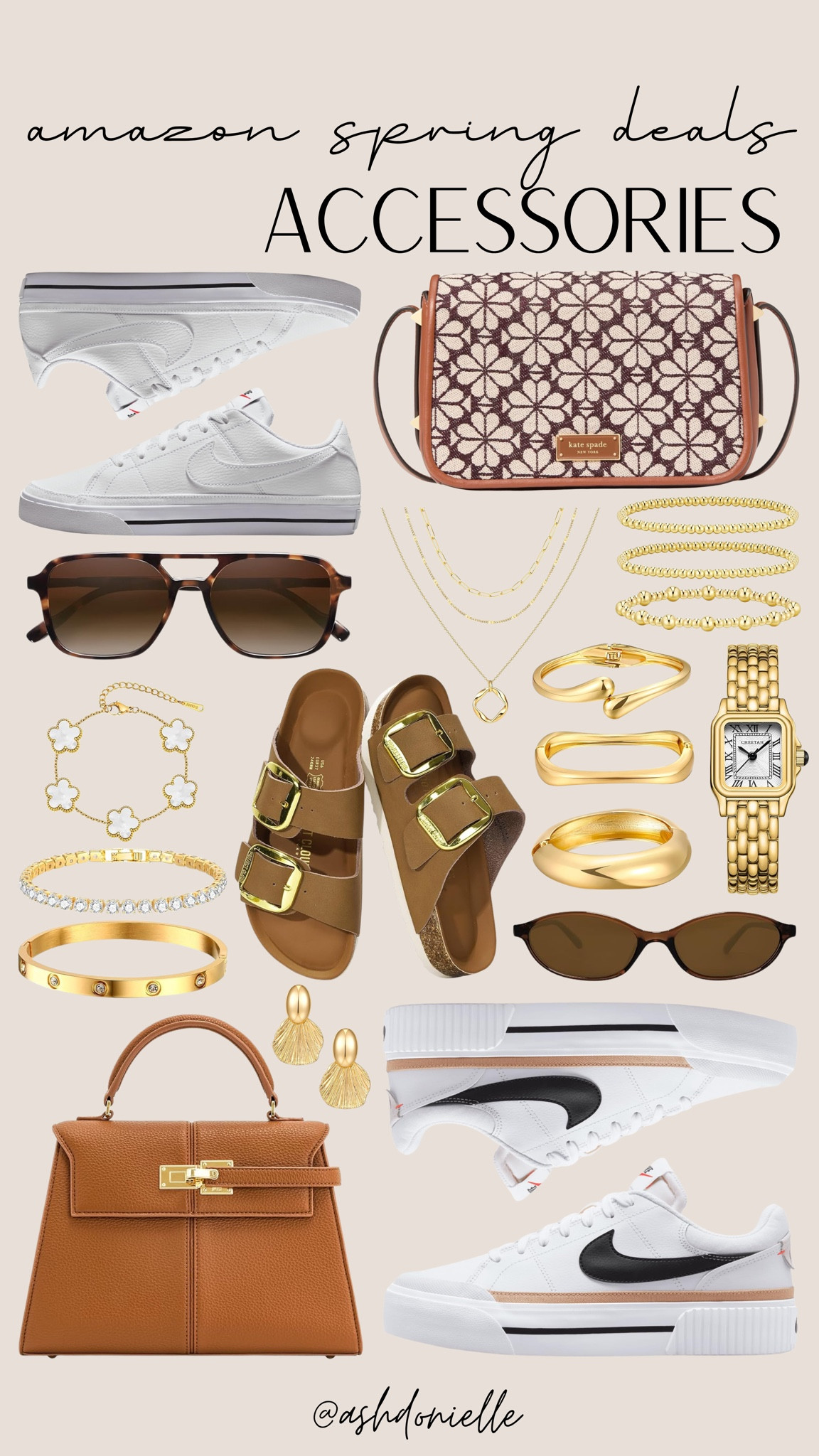 Amazon spring deals women’s accessories

straw hats and sun hats
oversized sunglasses trend
beach tote bags and carryalls
lightweight scarves and wraps
gold jewelry layered look
colorful statement earrings
woven belts and waist accessories
summer hair clips and claw clips
anklets and dainty foot jewelry

#LTKSaleAlert #LTKSeasonal #LTKootd